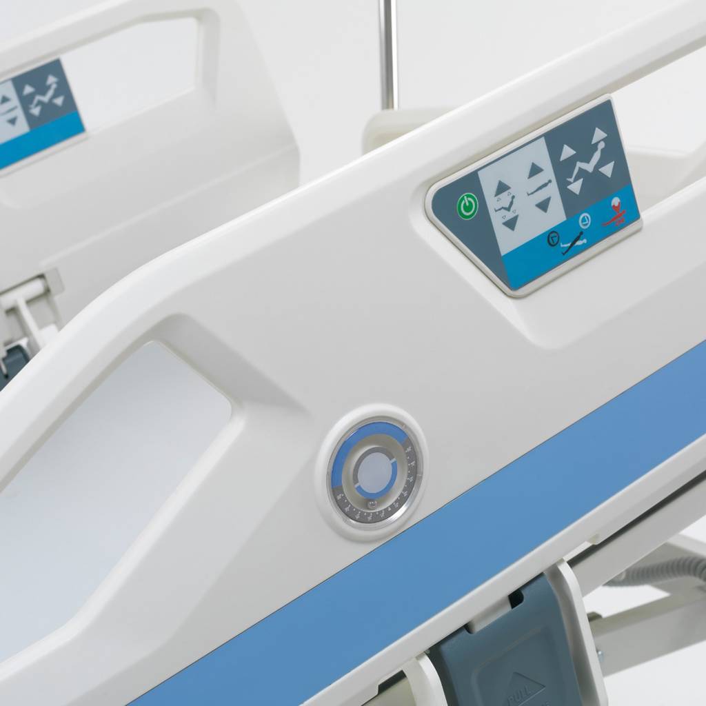 Cama de hospital ajustable de 4 motores con control de sistema de pesaje para cuidados intensivos de Nitrocare HB 8000 T