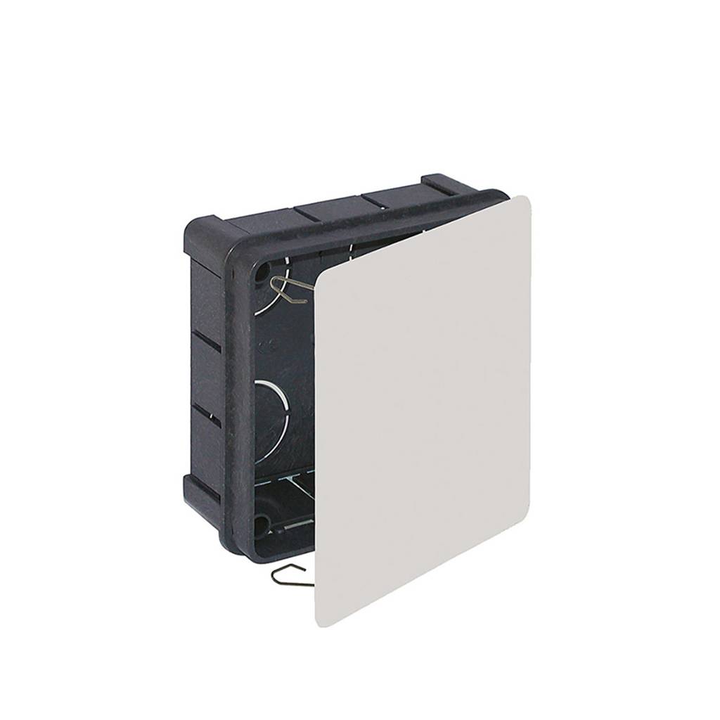 Caja de montaje en superficie cuadrada de 100x100x45mm con registro eléctrico R60128