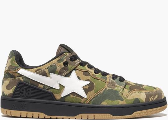 A Bathing Ape Bape SK8 Sta ABC Camo Green | Hype Clothinga