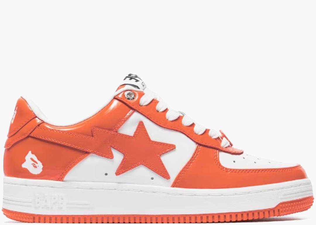 A BATHING APE 21aw BAPE STA ORANGE WHITE