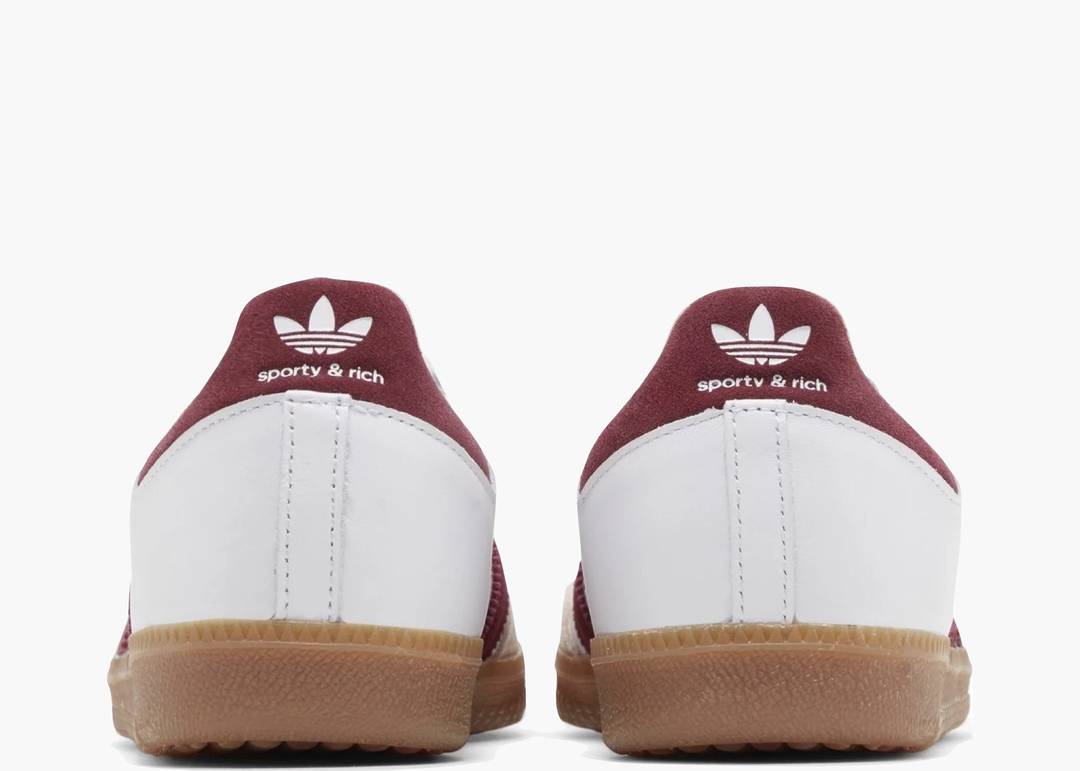 Adidas Samba Sporty & Rich White Collegiate Burgundy