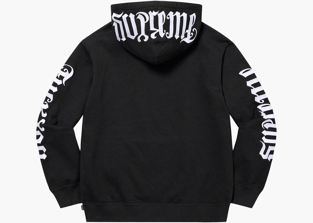 Supreme Ambigram Hooded Sweatshirt Black | Hype Clothinga