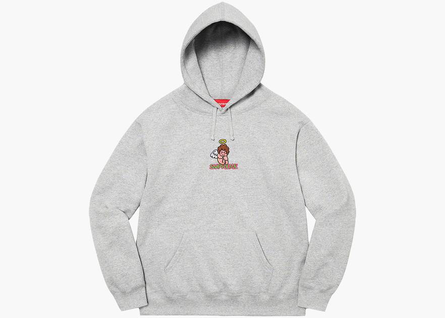 Supreme Angel Hooded Sweatshirt Heather Grey | Hype Clothinga