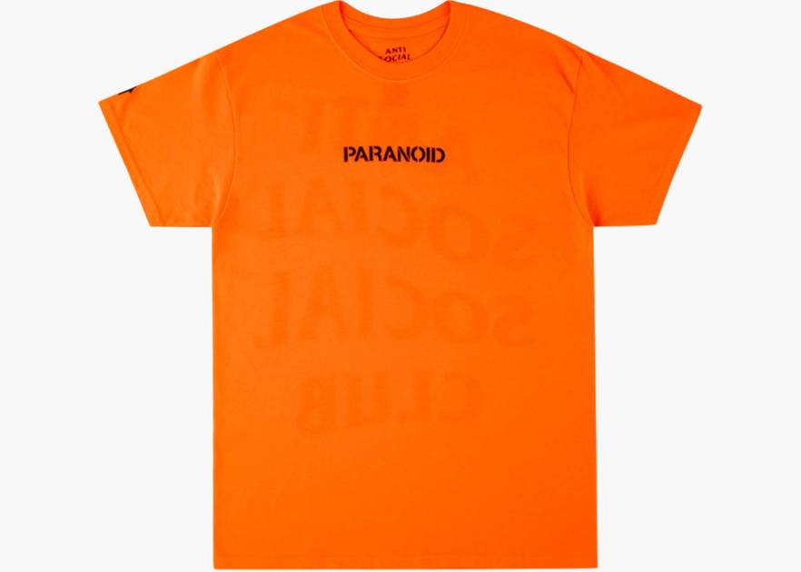 Assc X Undefeated Paranoid Orange T-shirt