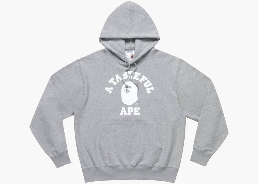 BAPE x JJJJound Relaxed Classic College Pullover Hoodie | Hype Clothinga