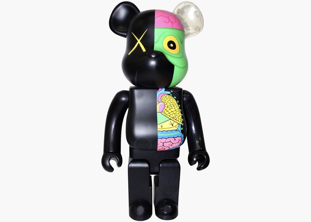 KAWS, BE@RBRICK  Dissected Companion 1000% Bearbrick (Grey) (2010