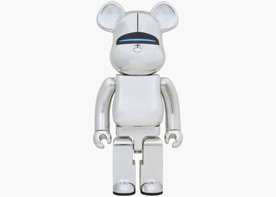 Bearbrick x Sorayama Sexy Robot 1000% Silver