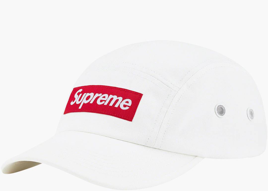 Supreme Coated Cordura Camp Cap White | Hype Clothinga