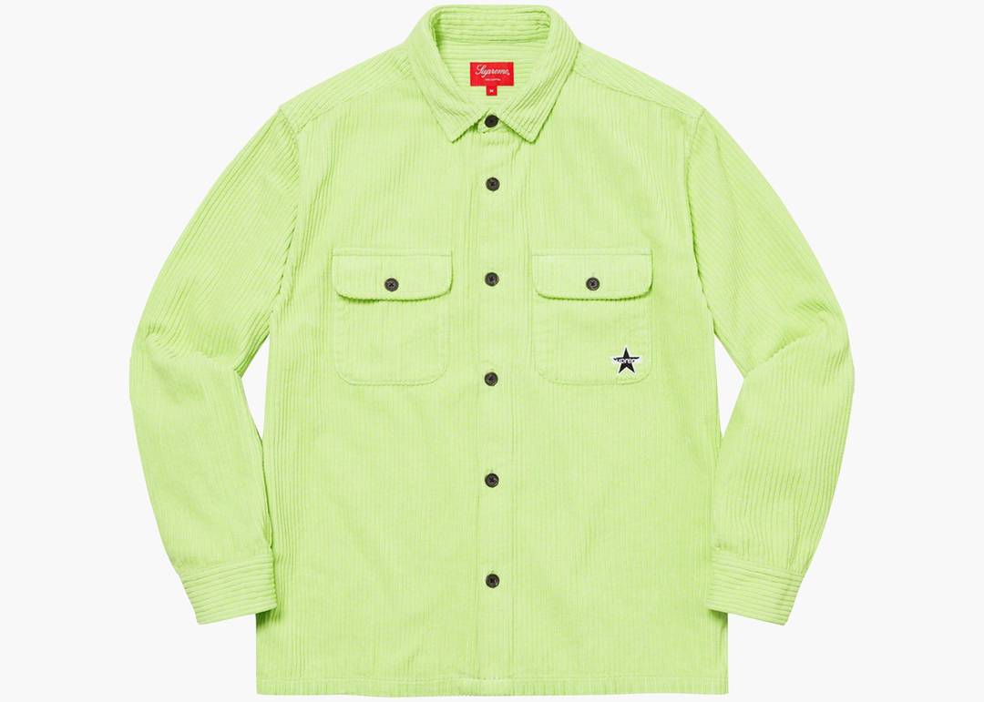Supreme Corduroy Shirt Shirt (SS22) Pale Mint | Hype Clothinga