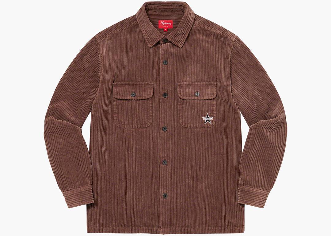 Supreme Corduroy Shirt Shirt (SS22) Brown | Hype Clothinga