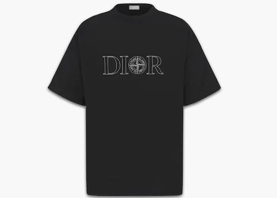 Dior x Stone Island Oversized Fit T-Shirt Black DSIOFTSB hype clothinga limited edition