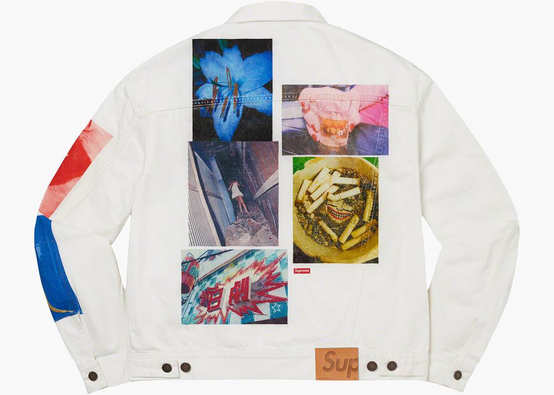 Supreme Daido Moriyama Denim Trucker Jacket White | Hype Clothinga