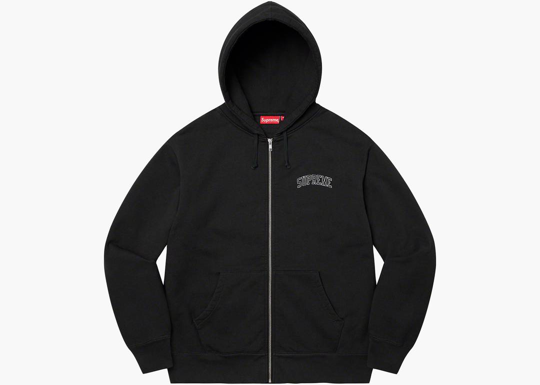 Supreme Doughboy Zip Up Hooded Sweatshirt Black | Hype Clothinga