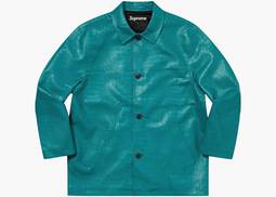 Supreme Faux Croc Car Coat Teal | Hype Clothinga