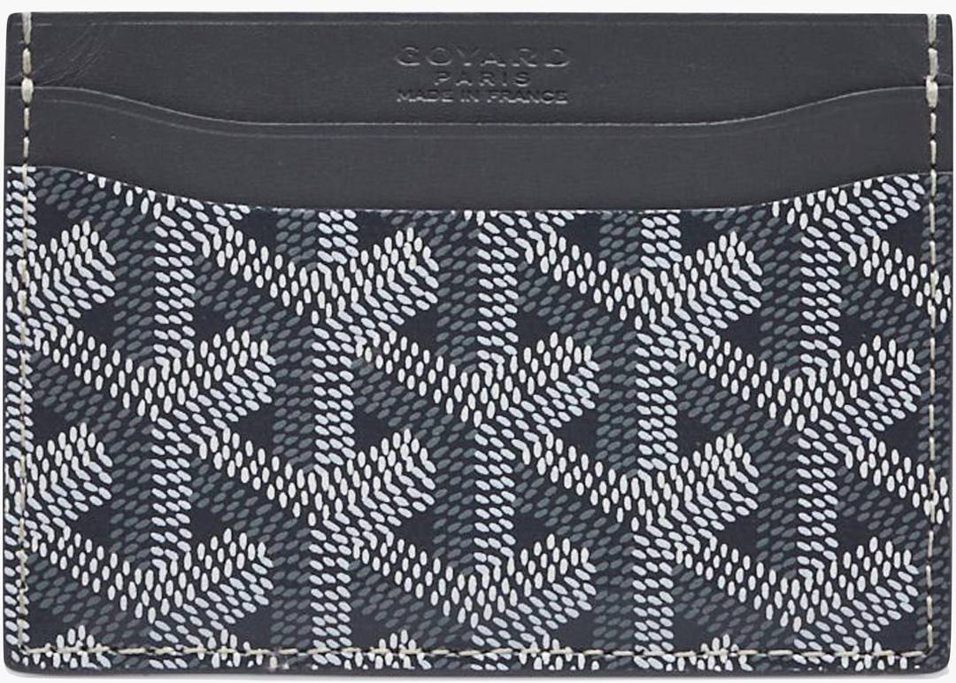 Goyard Card Holder Goyardine Grey in Coated Canvas