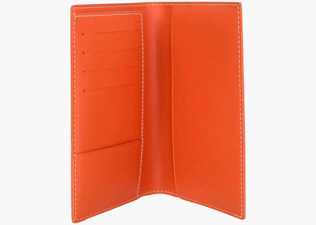 Goyard Grenelle Passport Holder Orange Coated Canvas