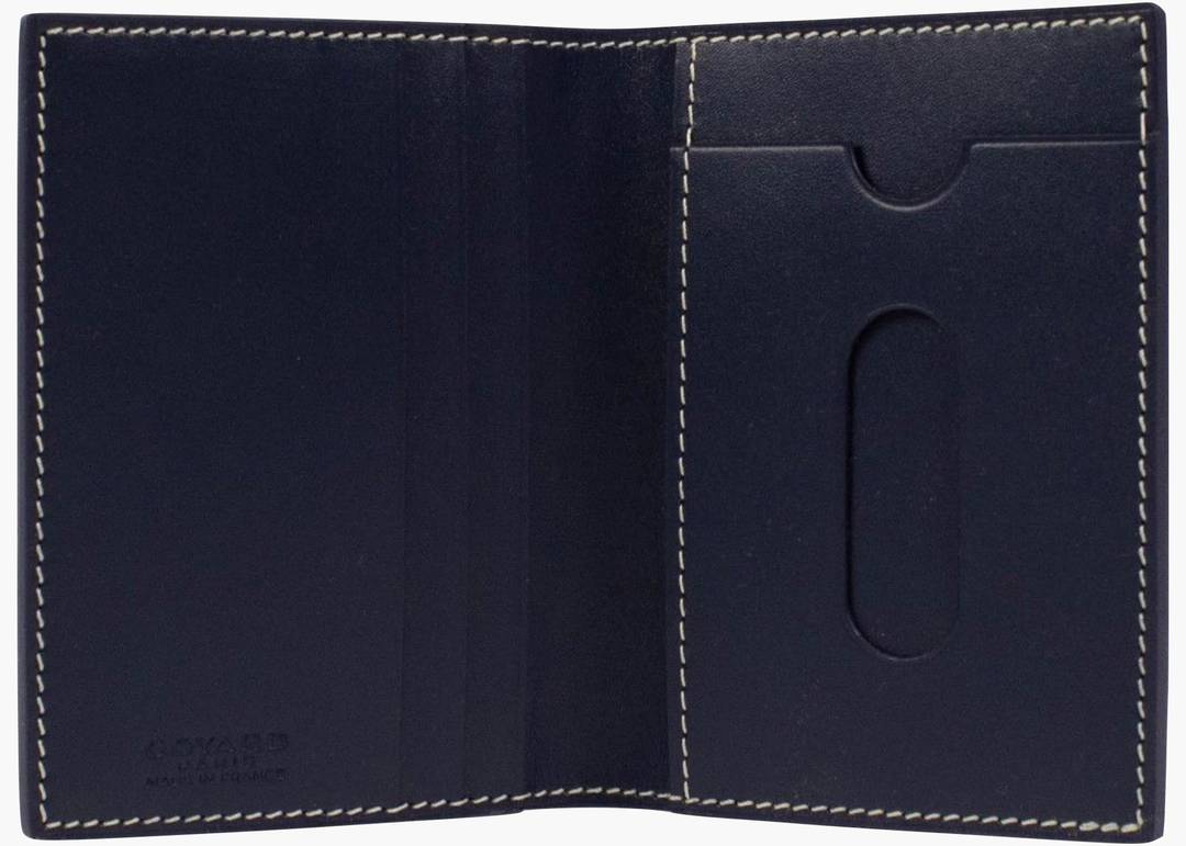 Goyard Saint Marc Card Holder Navy Blue for Men