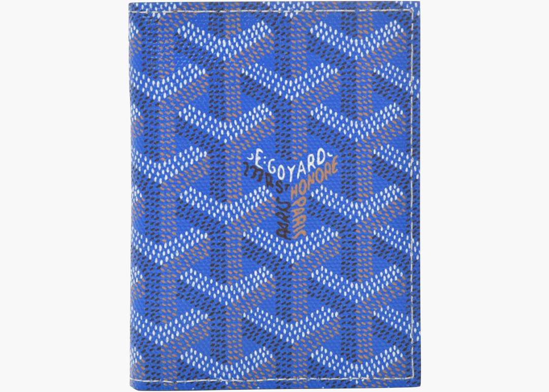 Goyard Saint Pierre Wallet Goyardine Royal Blue Coated Canvas