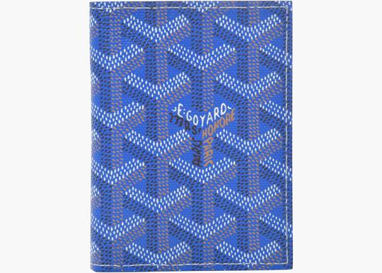 Goyard Green Chevron Printed Coated Canvas Grenelle Passport Holder