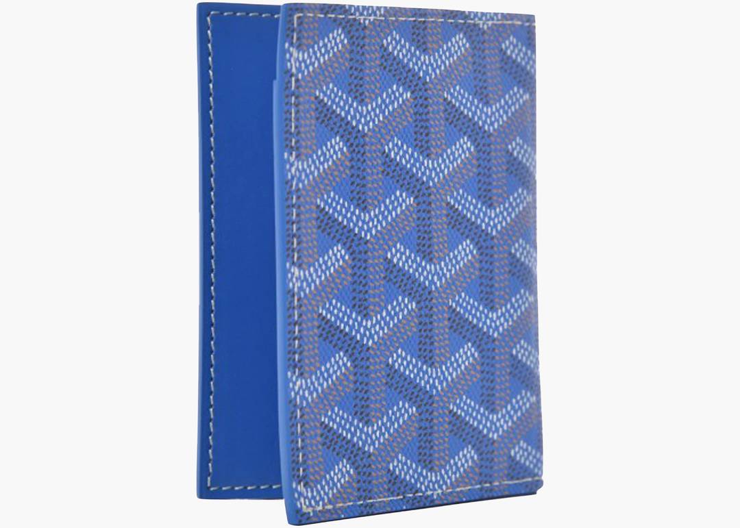 Goyard Saint Marc Card Holder Navy Blue for Men