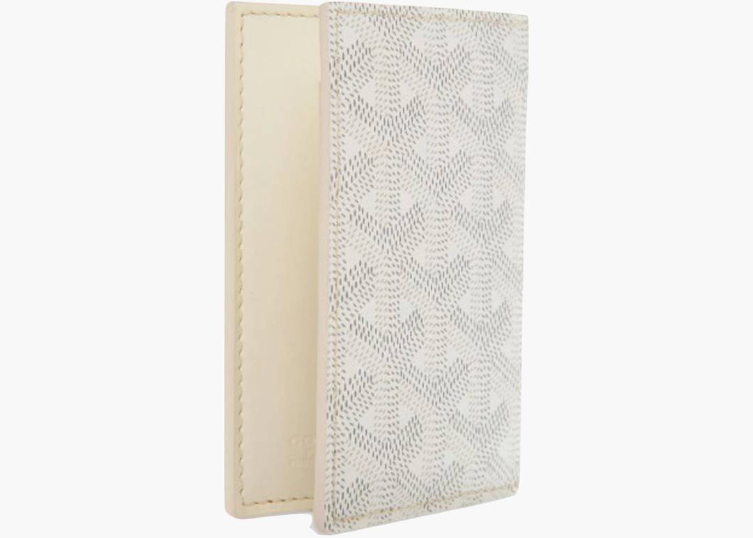 GOYARD Goyardine Saint Marc Card Holder White 1146586