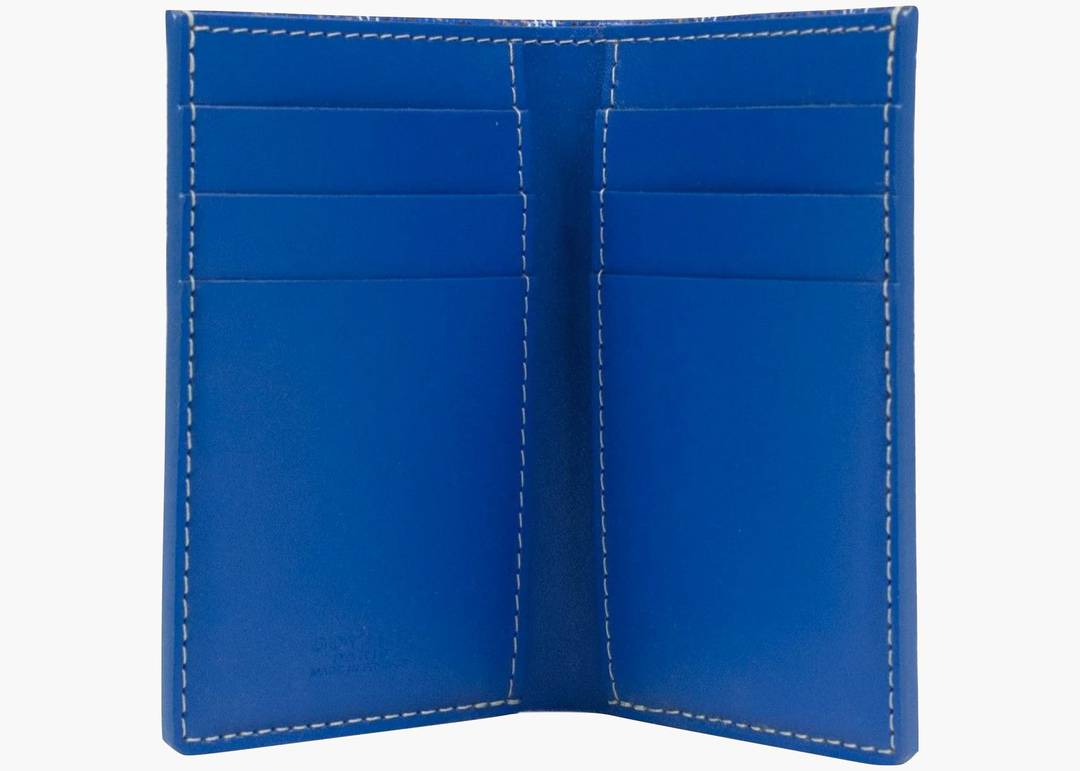 Goyard Saint Pierre Wallet Goyardine Royal Blue Coated Canvas