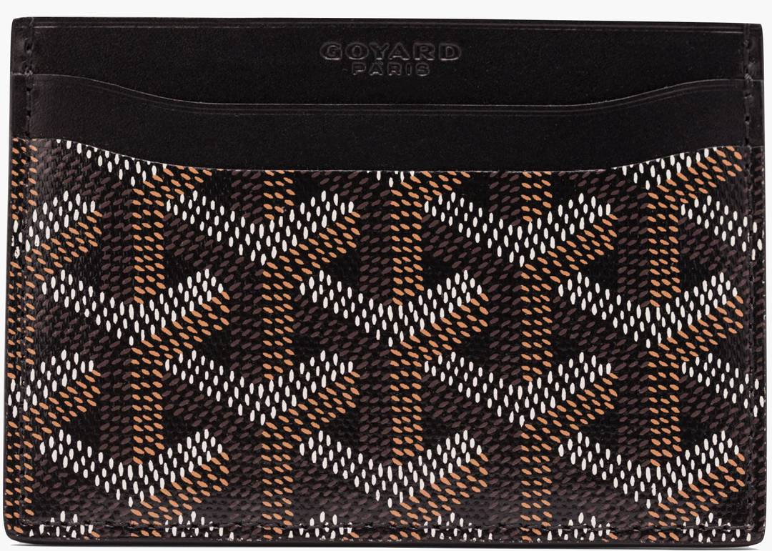 Goyard Saint Sulpice Card Holder Goyardine Black