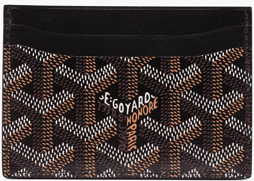 Goyard Saint Sulpice Card Holder Goyardine Black