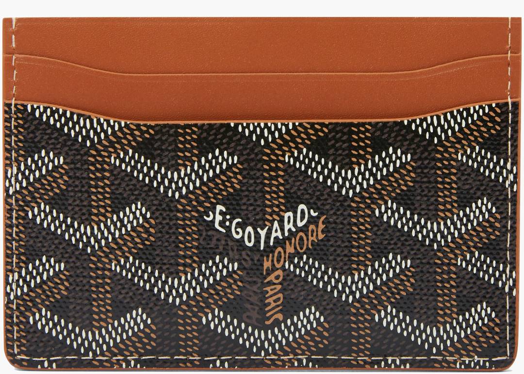 Goyard Saint Sulpice Card Holder Goyardine OrangeGoyard Saint