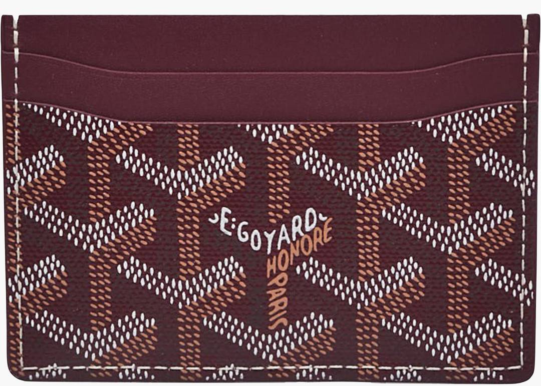 Goyard Saint Sulpice Burgundy Card Holder – eightonethree.