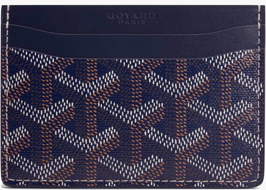 Goyard Navy Goyardine Canvas & Vauzelles Calfskin Saint-Sulpice Card Wallet,  2022 Available For Immediate Sale At Sotheby's