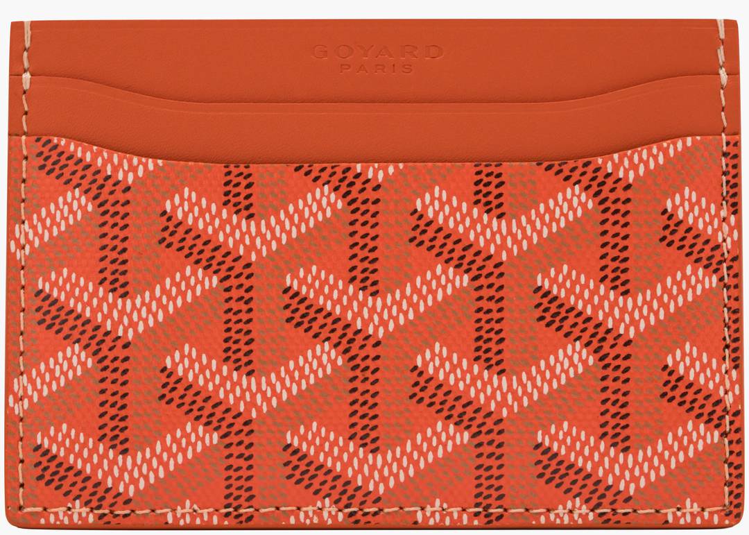 Goyard Orange Goyardine Coated Canvas Saint Pierre Bifold Card Holder Goyard