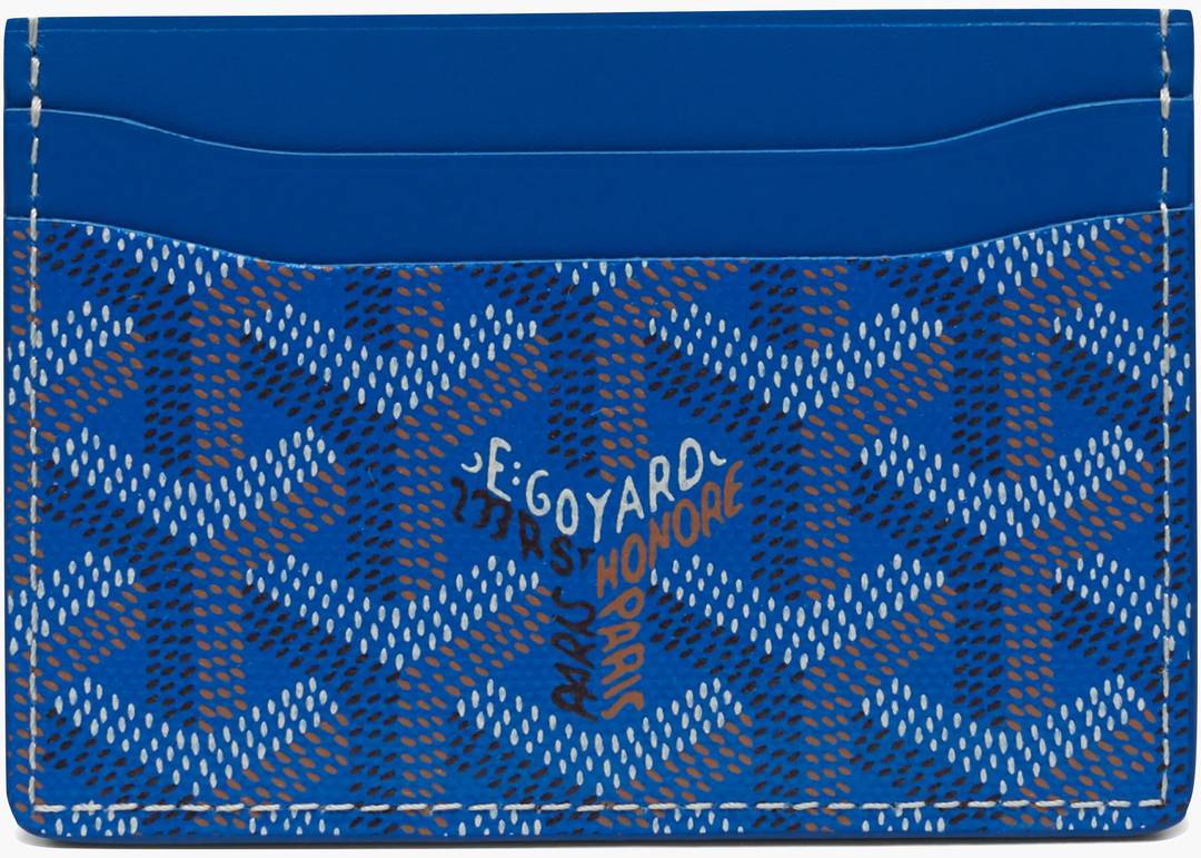 Goyard Card Holder Navy Blue - Kaialux