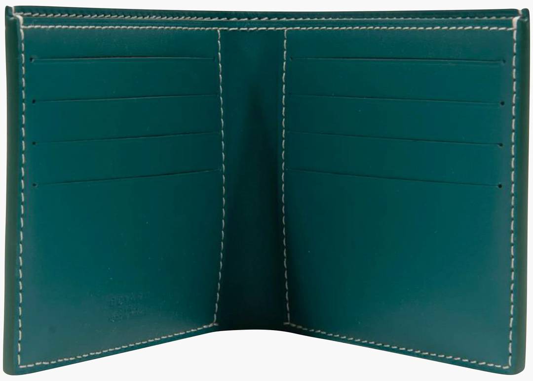 Goyard Victoire Wallet Goyardine Green in Coated CanvasGoyard Victoire  Wallet Goyardine Green in Coated Canvas - OFour