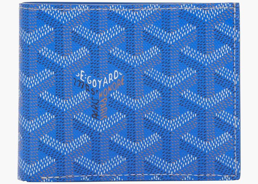 GOYARD Blue ine Coated Canvas Varenne Continental Wallet in 2023