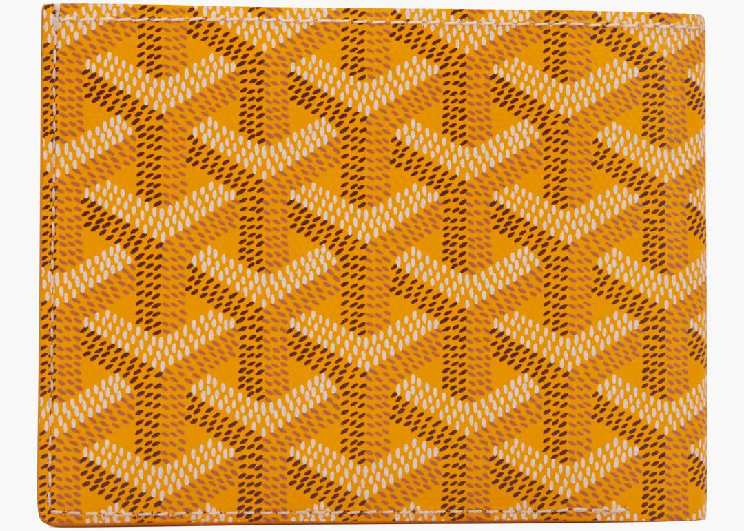 Goyard Mens Yellow Victoire Bi Fold Wallet