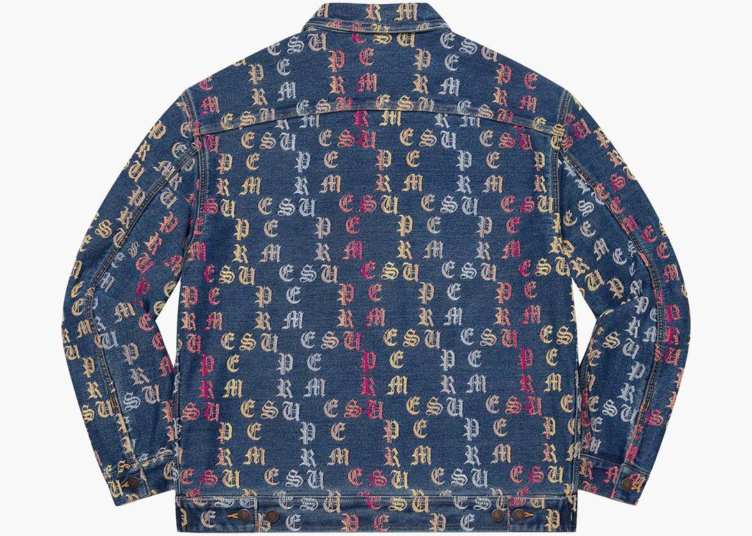 Louis Vuitton Supreme Blue Monogram Chore Jacket