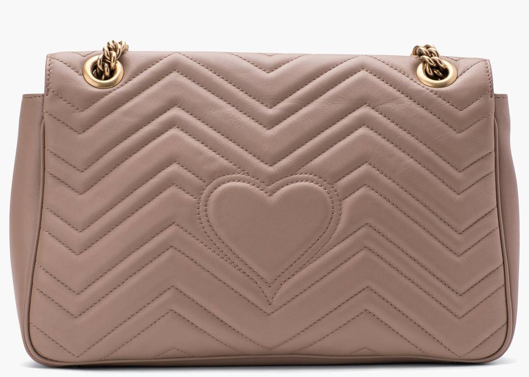 Gucci GG Marmont Shoulder Bag Matelasse Medium Dusty Pink