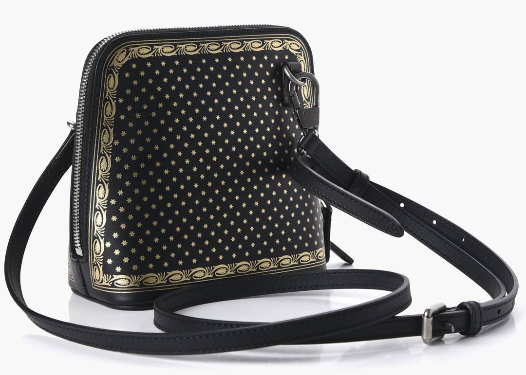 Gucci Guccy Top Zip Shoulder Bag Mini Black/Gold