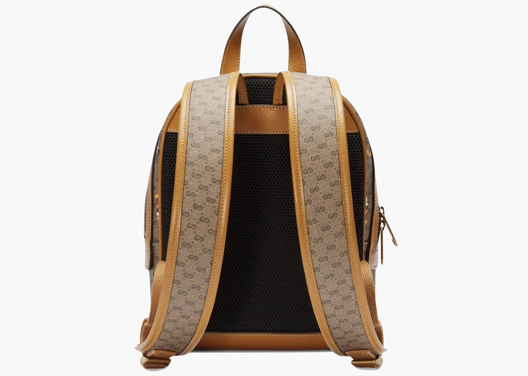 Gucci x Disney Backpack Mini GG Supreme Mickey Mouse Medium Beige in Coated  Canvas/Leather with Antique Gold-tone - US