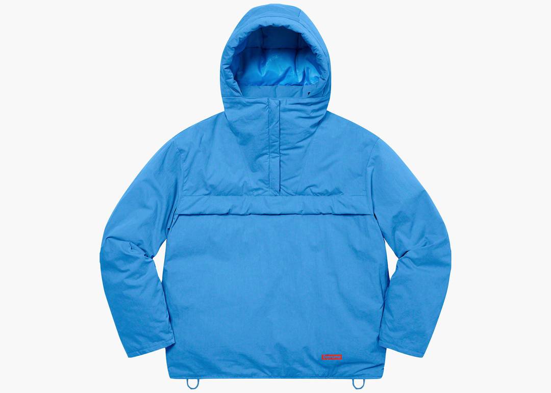 Supreme Hooded Down Pullover Bright Blue | Hype Clothinga