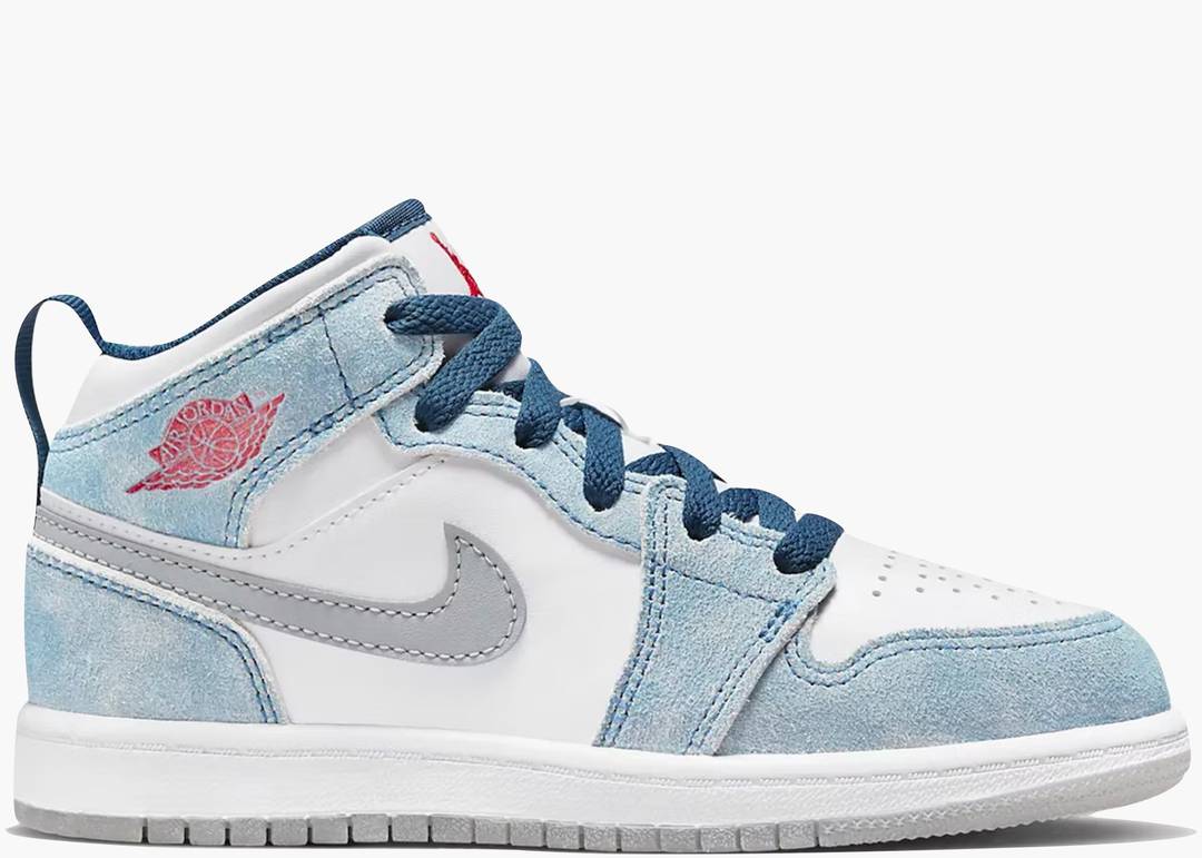 Nike Air Jordan 1 Mid SE French Blue Light Steel (PS) | Hype Clothinga