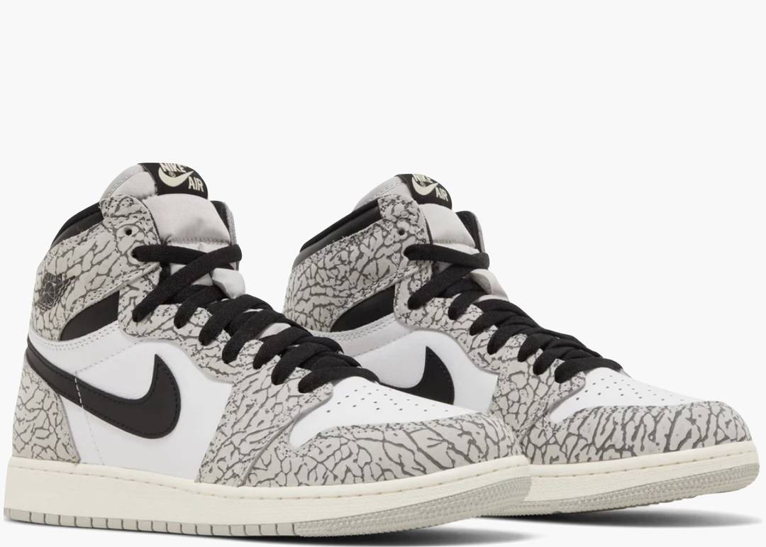 Nike Air Jordan 1 Retro High OG White Cement (GS) | Hype Clothinga