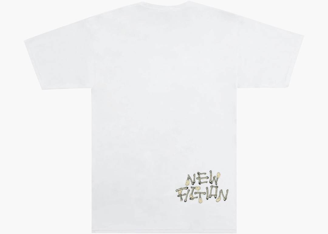 KAWS SKELETON NEW FICTION T-shirt Bone | Hype Clothinga