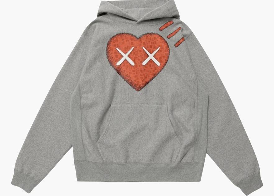 KAWS x Human Made #1 Pizza Hoodie Grey | Hype Clothinga KAWS x Human Made #1 Pizza Hoodie Grey | Hype Clothinga