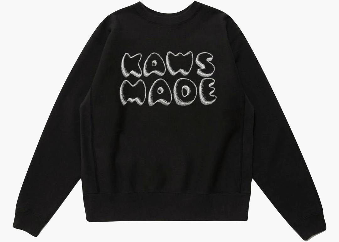 KAWS x Human Made #3 Sweatshirt Black | Hype Clothinga