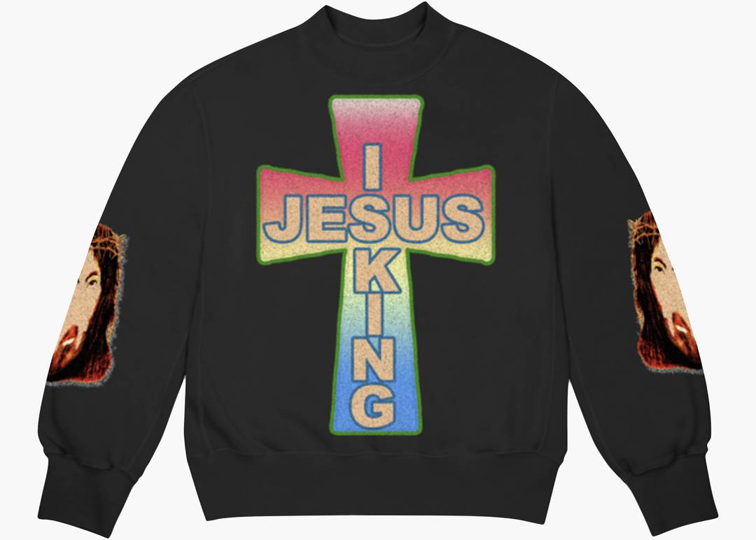 Kanye West AWGE for JIK Cross Crewneck Black