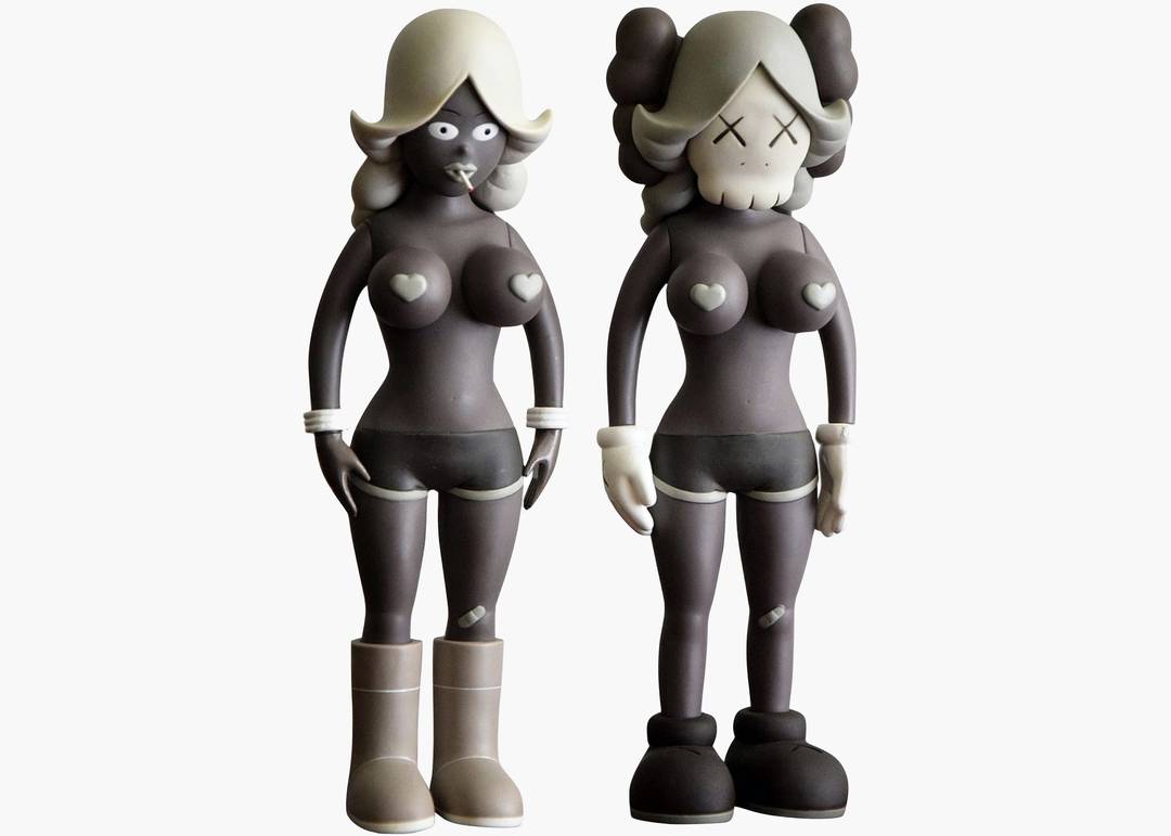 Kaws X Todd James The Twins Grey