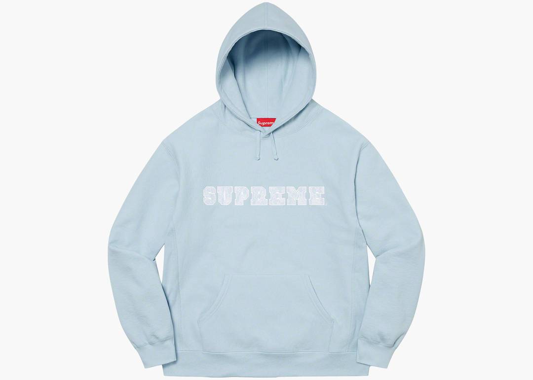 Supreme Lace Hooded Sweatshirt Light Blue