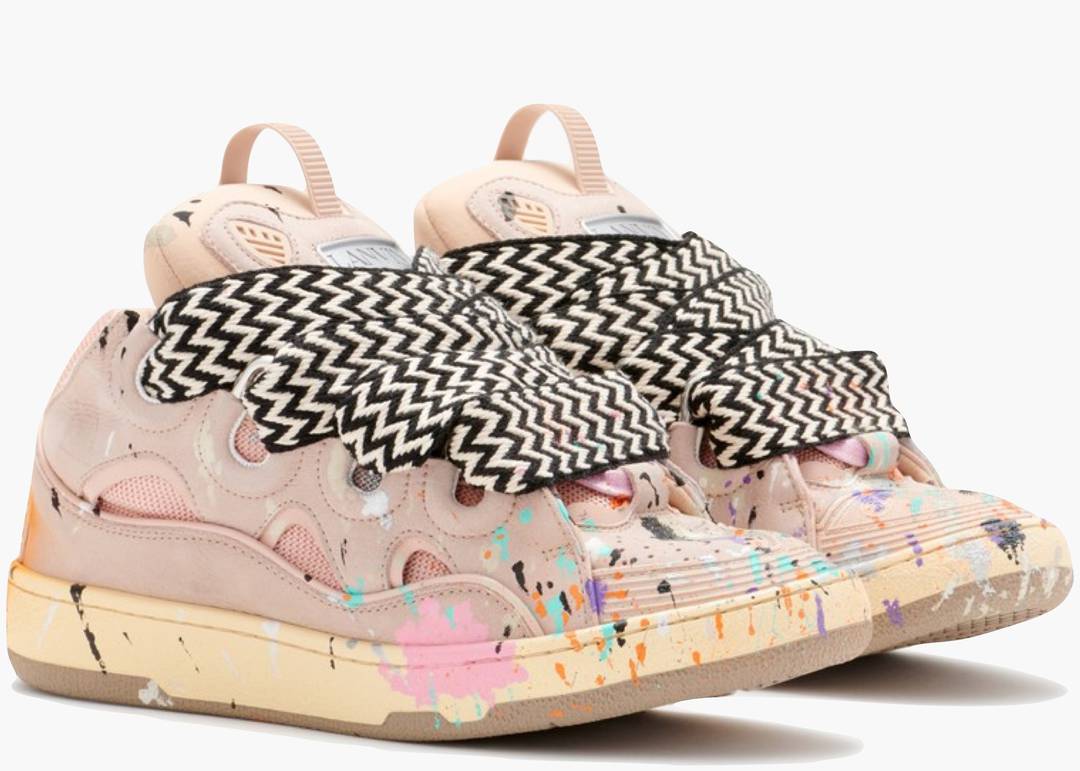 Lanvin Leather Curb Gallery Dept. Pale Pink Multi | Hype Clothinga